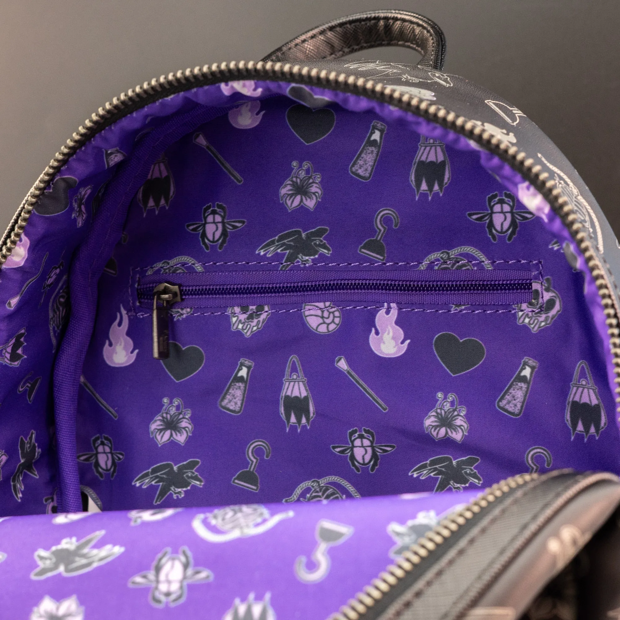 Loungefly x Disney Villains Pin Trader Mini Backpack