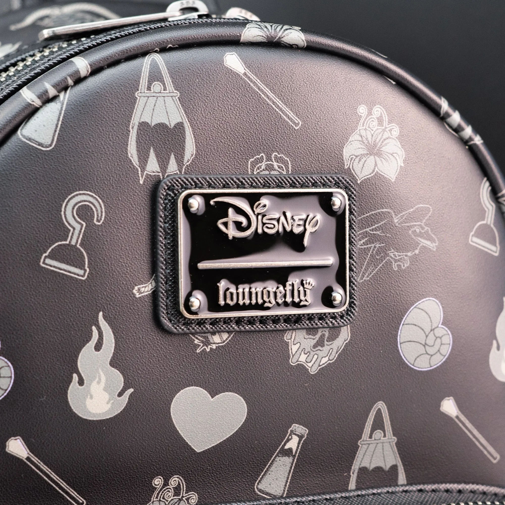 Loungefly x Disney Villains Pin Trader Mini Backpack