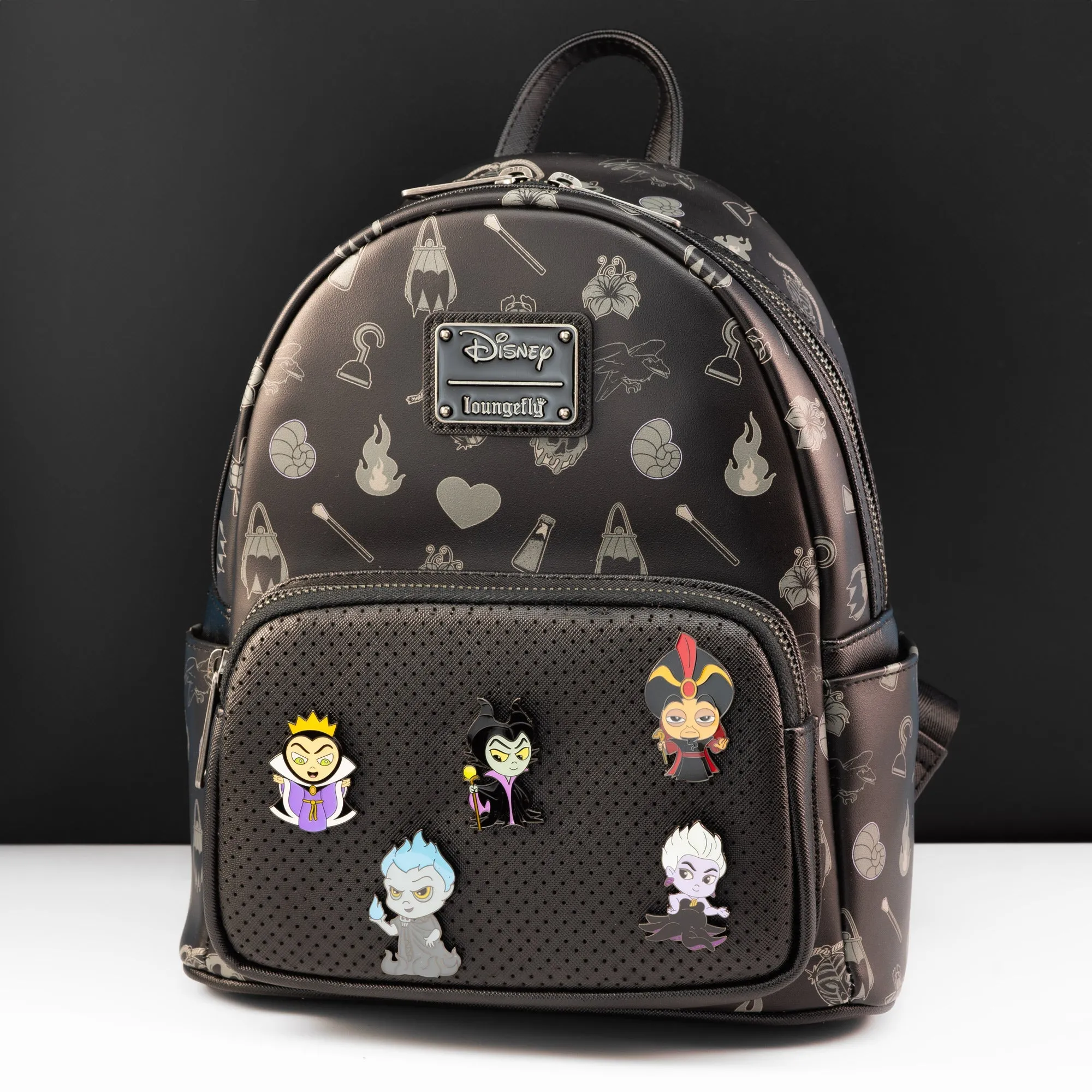 Loungefly x Disney Villains Pin Trader Mini Backpack