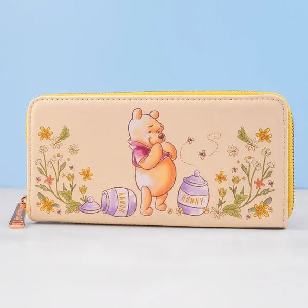 Loungefly x Disney Winnie the Pooh Floral Zip Around Purse