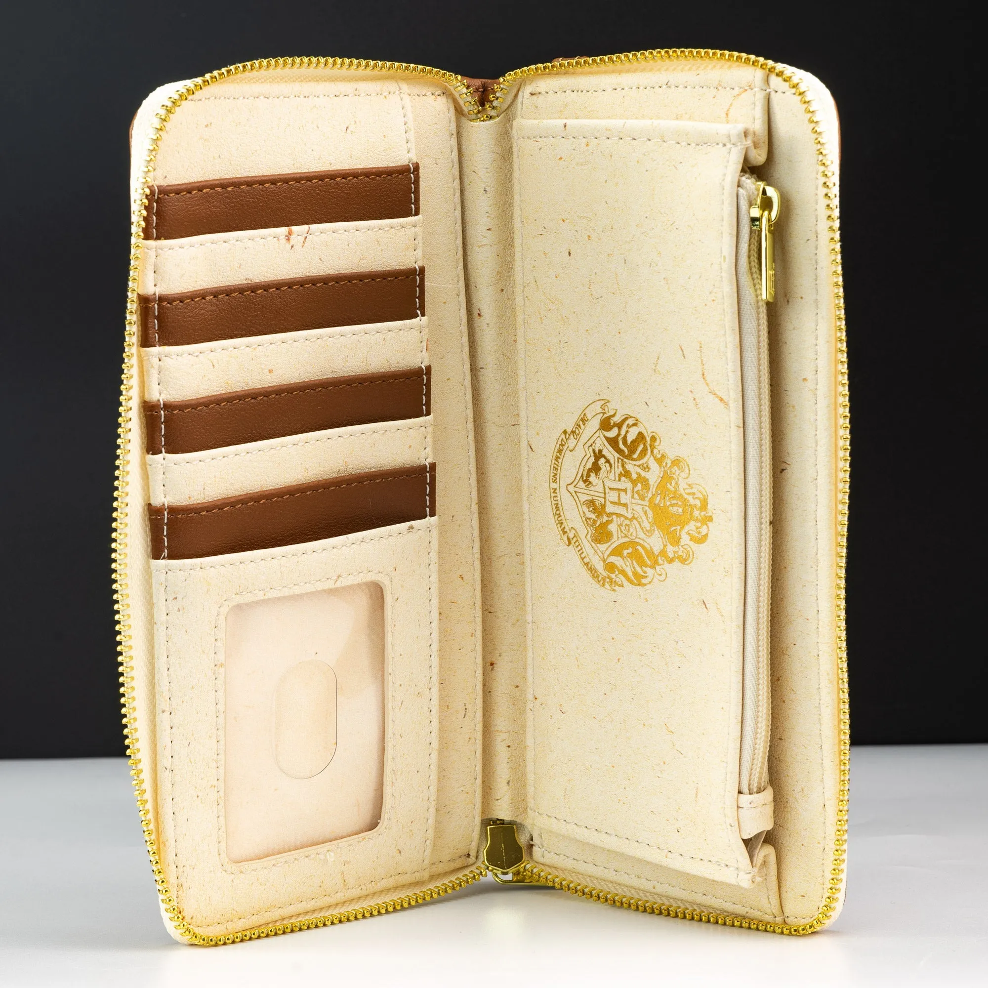 Loungefly x Harry Potter Hogwarts Book Zip Around Wallet with Wrist Strap