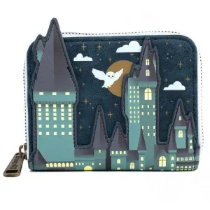 Loungefly x Harry Potter Hogwarts Castle Scene Zip Around Purse