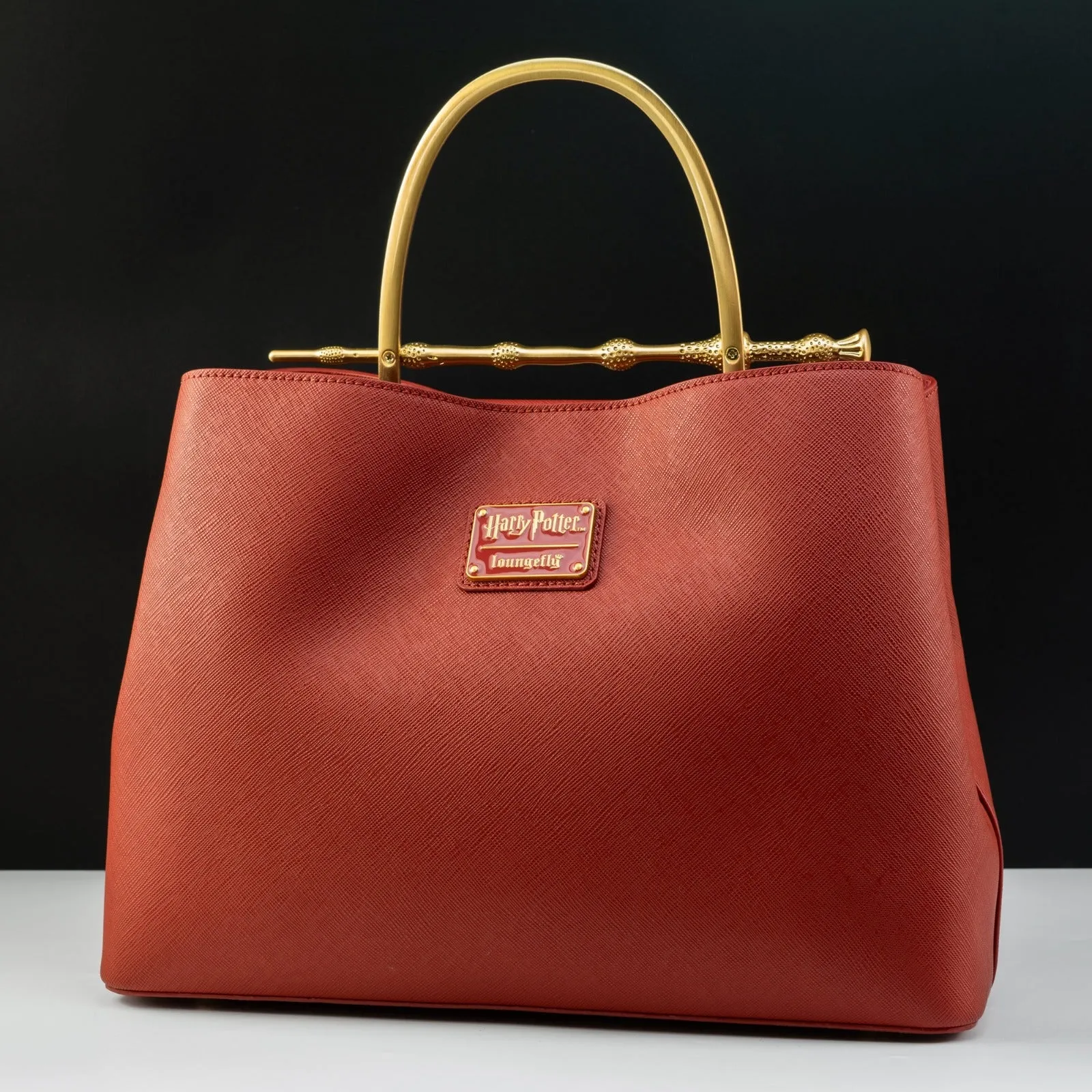 Loungefly x Harry Potter House Gryffindor Red Saffiano Elder Wand Crossbody Handbag