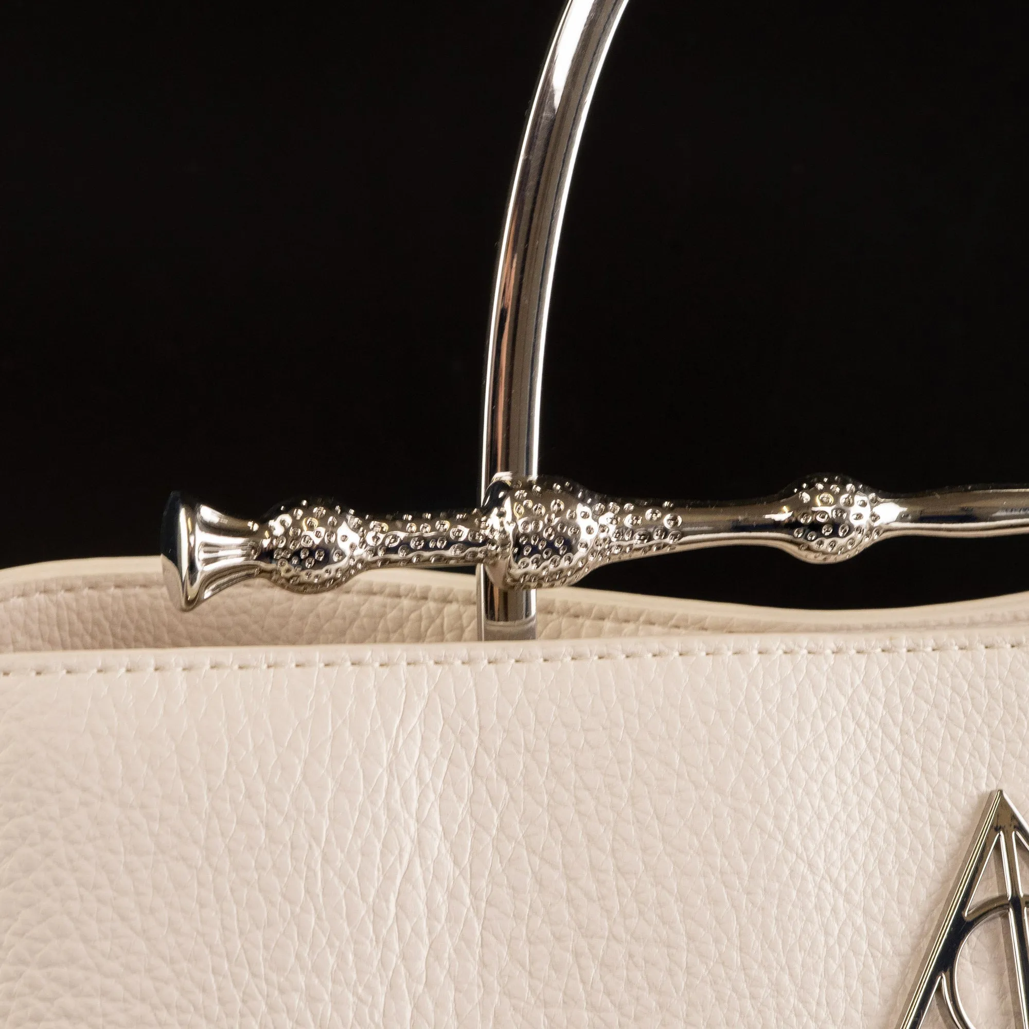 Loungefly x Harry Potter Ivory Pebble Elder Wand Crossbody Handbag