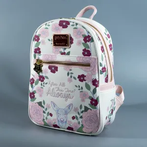 Loungefly x Harry Potter "Always" Doe Patronus Floral Mini Backpack