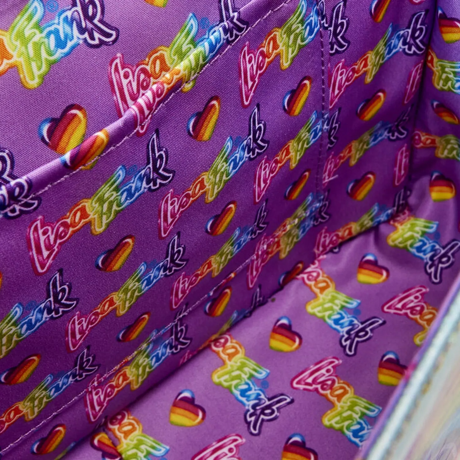 Loungefly x Lisa Frank Glitter Colour Block Crossbody Bag