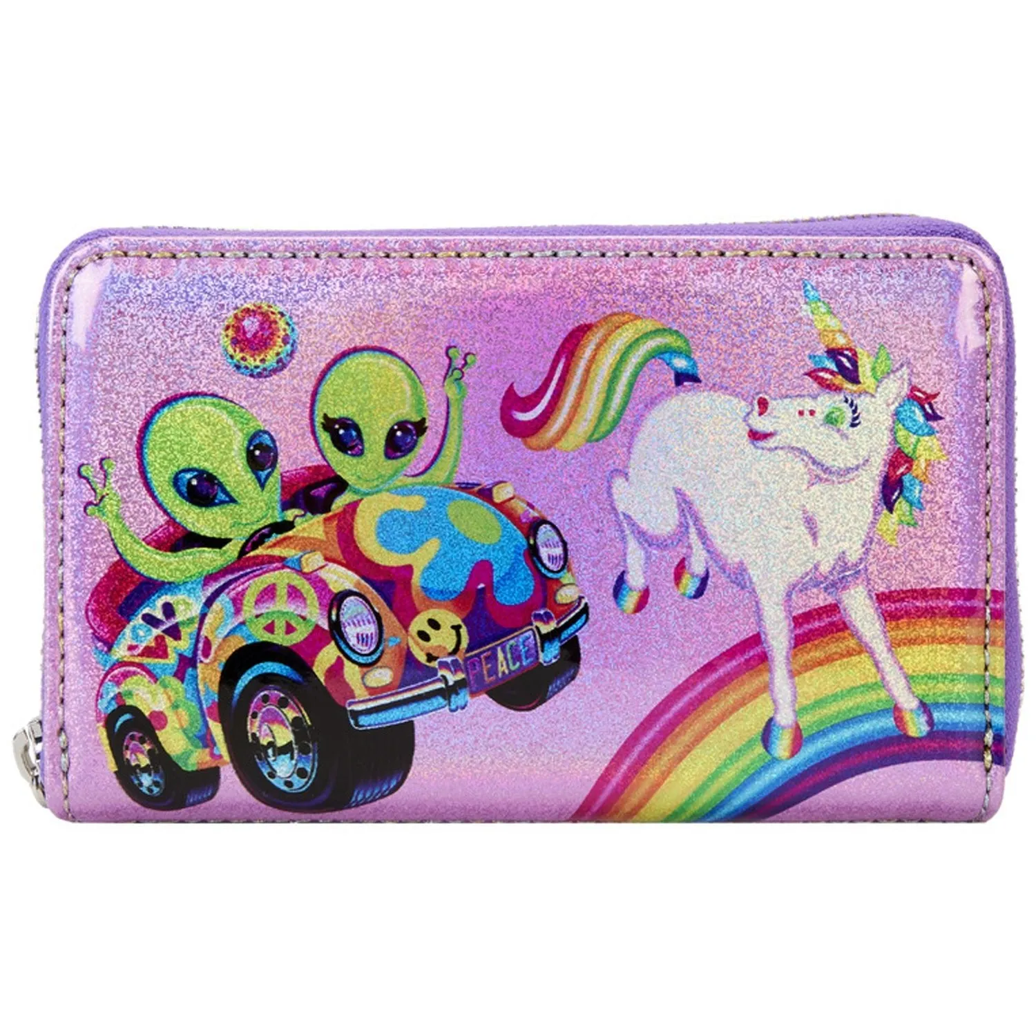 Loungefly x Lisa Frank Glitter Colour Block Wallet