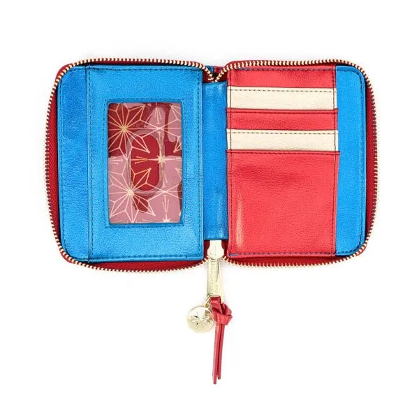 Loungefly x Marvel Captain Marvel Metallic Zip Around Purse