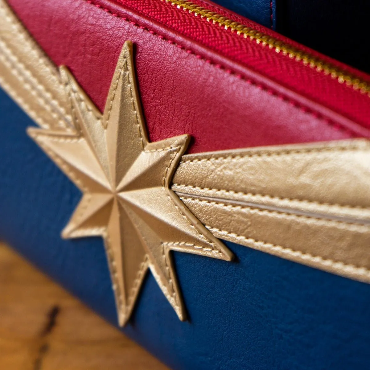 Loungefly x Marvel Captain Marvel Zip Around Purse