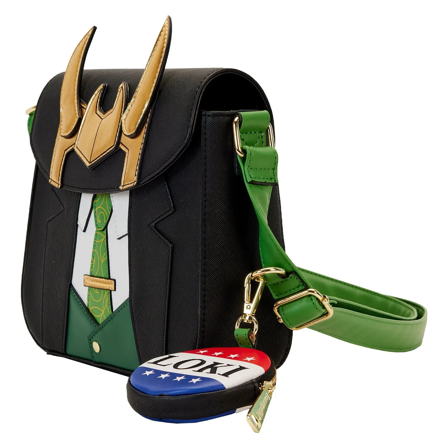 Loungefly x Marvel Loki For President Cosplay Crossbody Bag