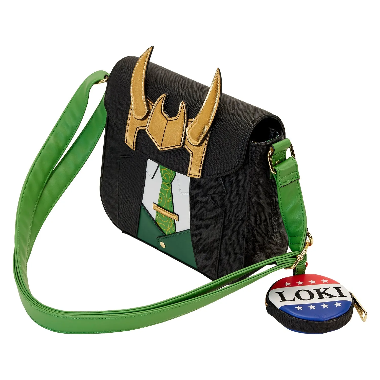 Loungefly x Marvel Loki For President Cosplay Crossbody Bag