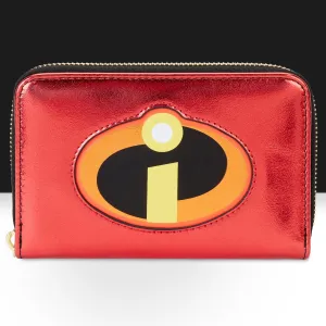 Loungefly x Pixar The Incredibles 20th Anniversary Metallic Cosplay Zip Around Wallet