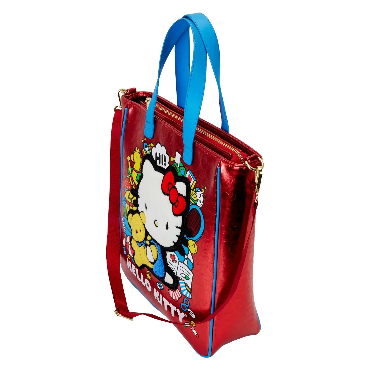 Loungefly x Sanrio Hello Kitty 50th Anniversary Metallic Tote Bag