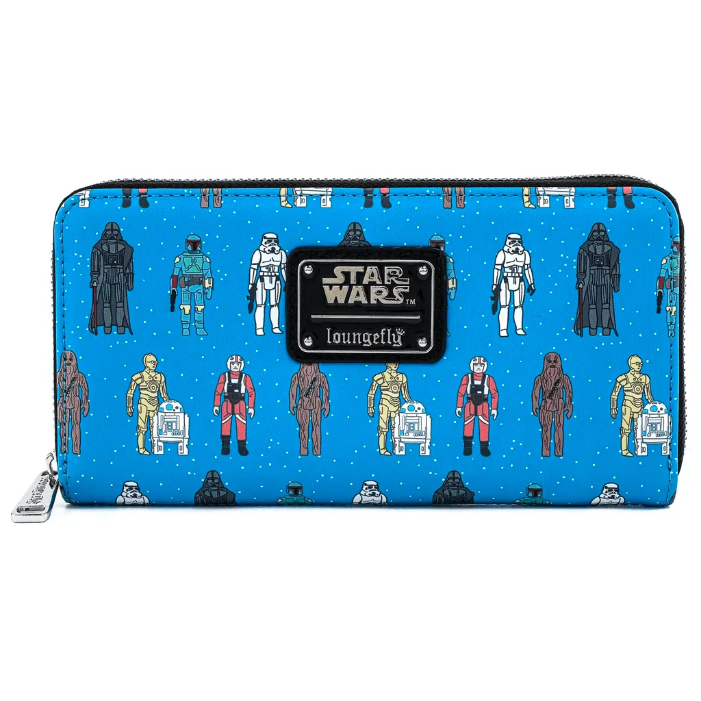 Loungefly x Star Wars Action Figures Line Up Zip Around Purse