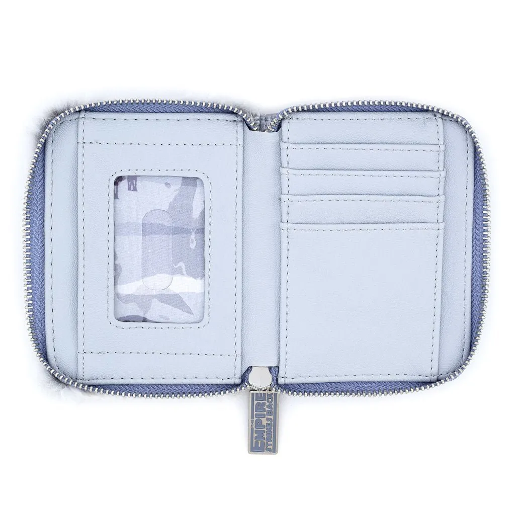 Loungefly X Star Wars Empire Strikes Back 40th Anniversary Hoth Sherpa Zip Around Purse