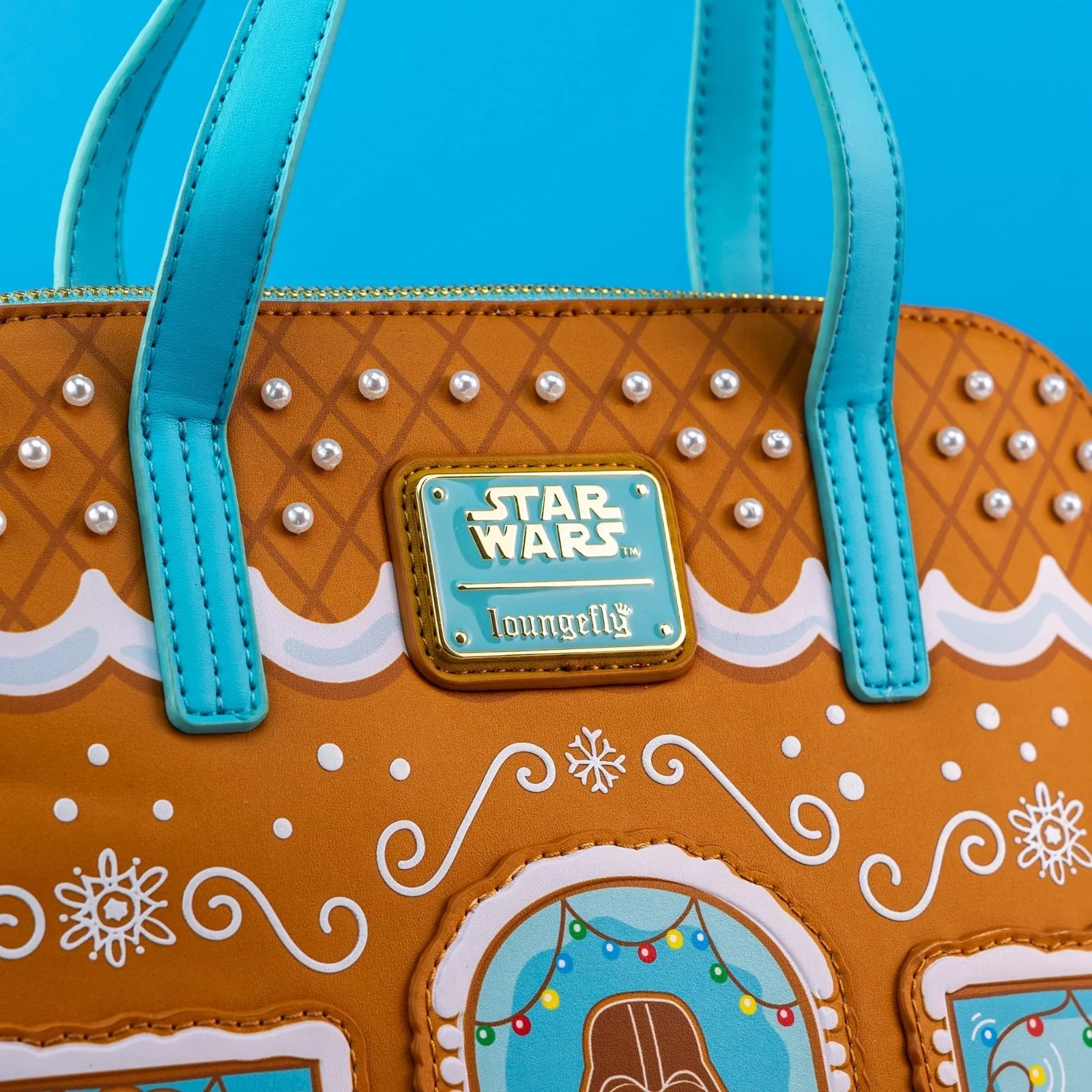 Loungefly x Star Wars Festive Gingerbread House Crossbody Bag