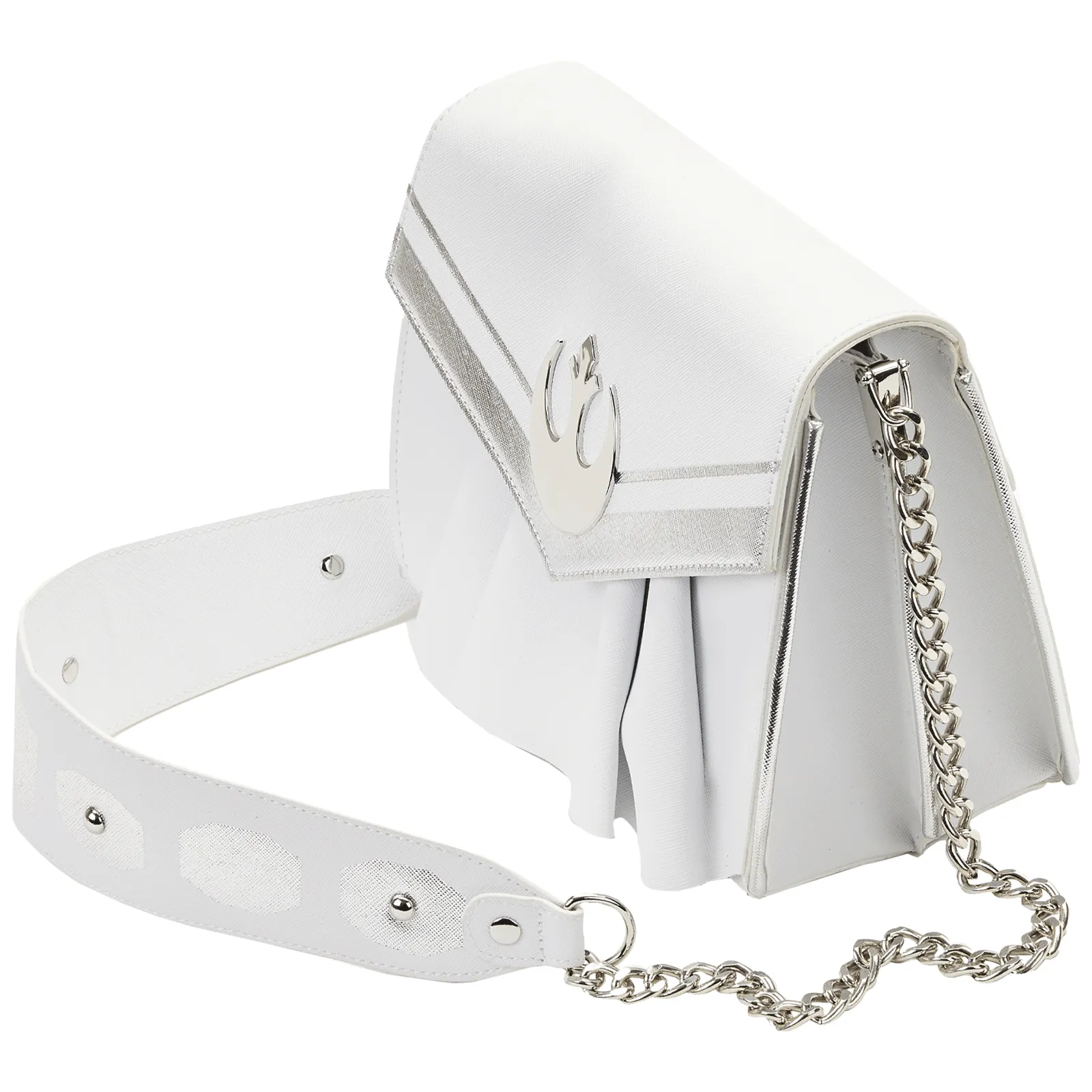 Loungefly x Star Wars Princess Leia White Cosplay Chain Strap Crossbody Bag