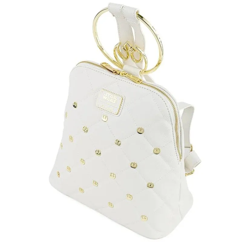 Loungefly x Star Wars White Gold Rebel Hardware Mini Backpack