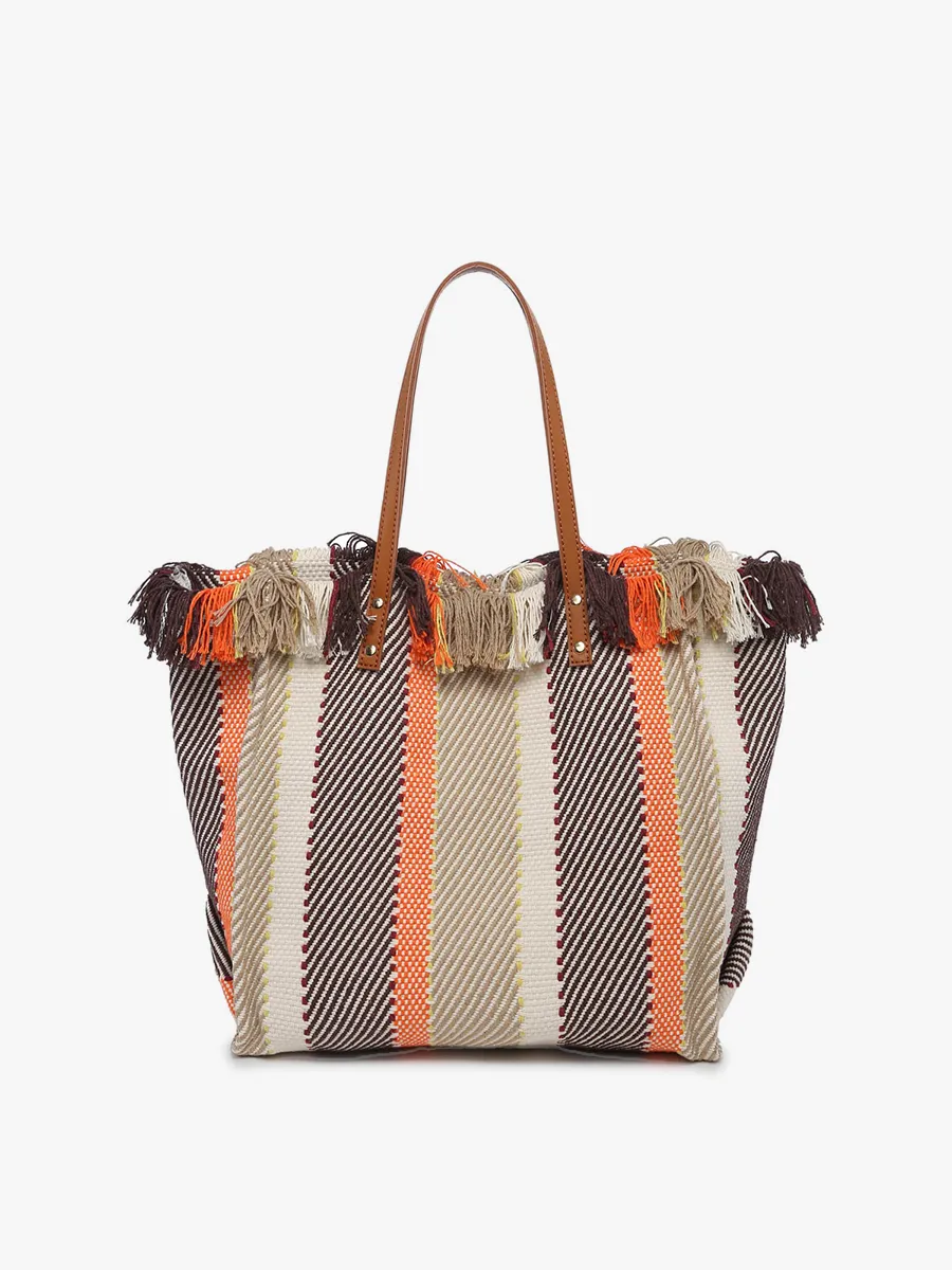 Madison Striped Tote