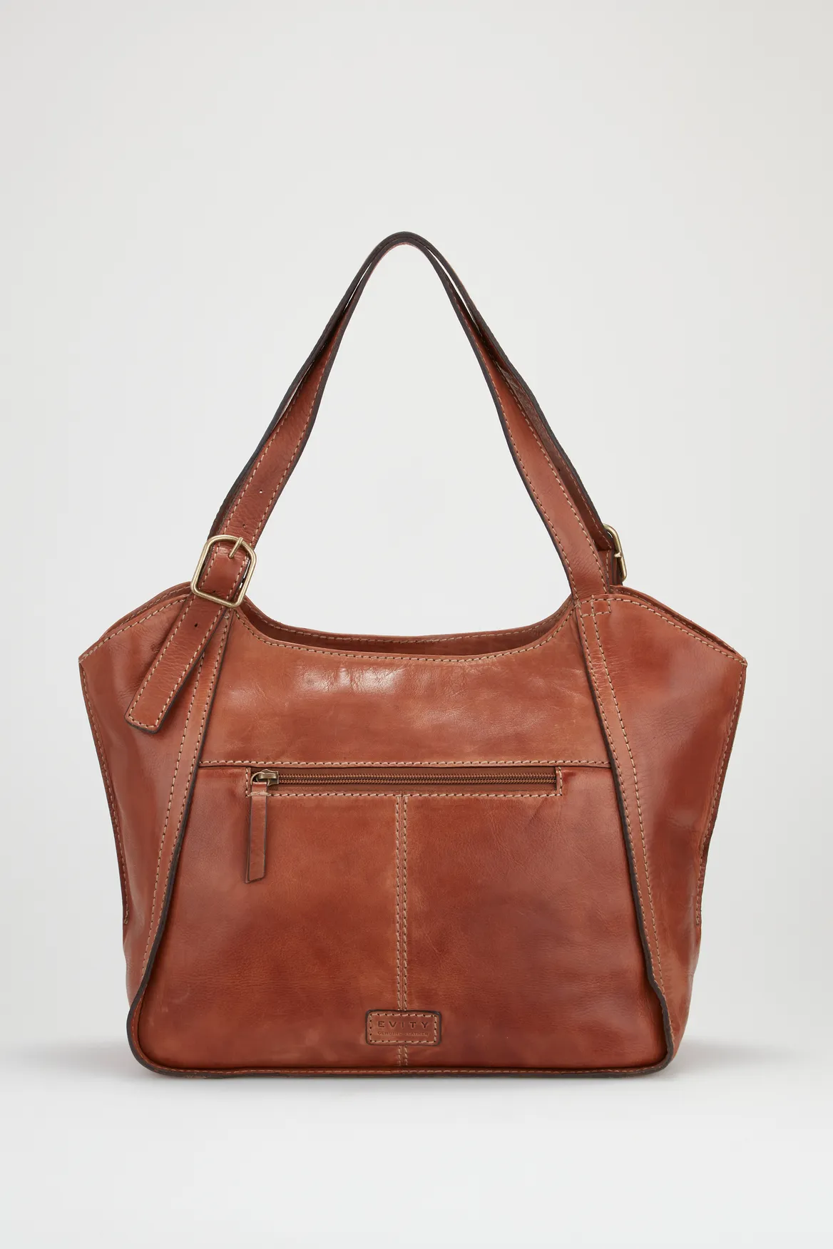 Maya Leather Buckle Tote Bag