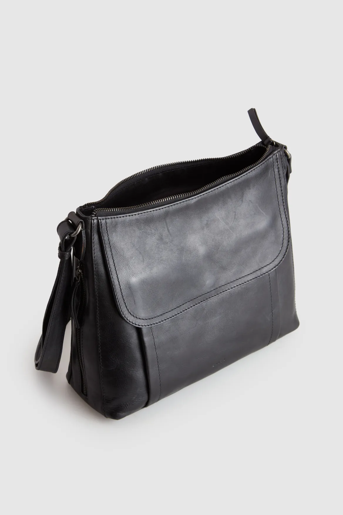 Maya Leather Large Crossbody Bag