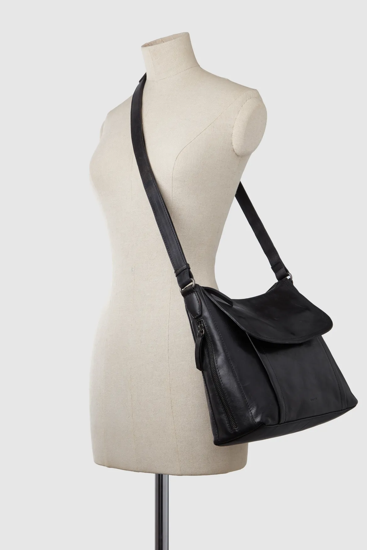 Maya Leather Large Crossbody Bag