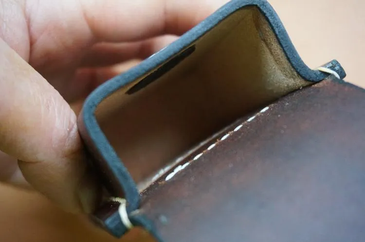 Mens Leather Coffee Handmade Armor Zippo Lighter Case Zippo Lighter Holder with Belt Loop for Men