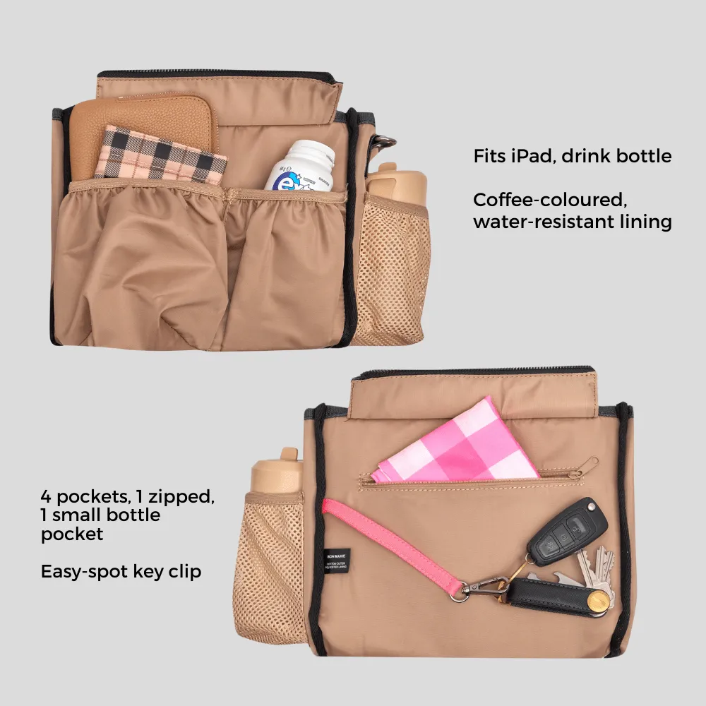 Micro Bon Vivant Structured Tote Bag -- Milk Tea