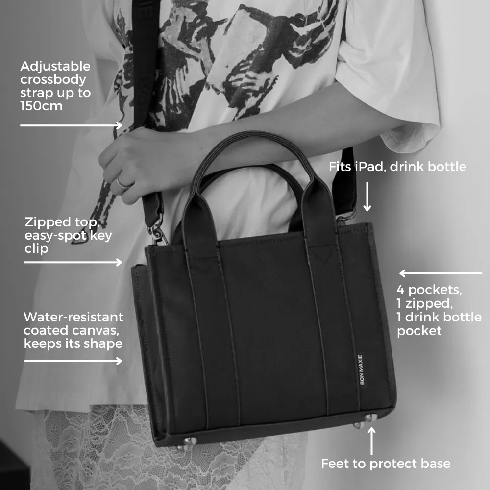 Micro Bon Vivant Structured Tote Bag -- Tan Leopard