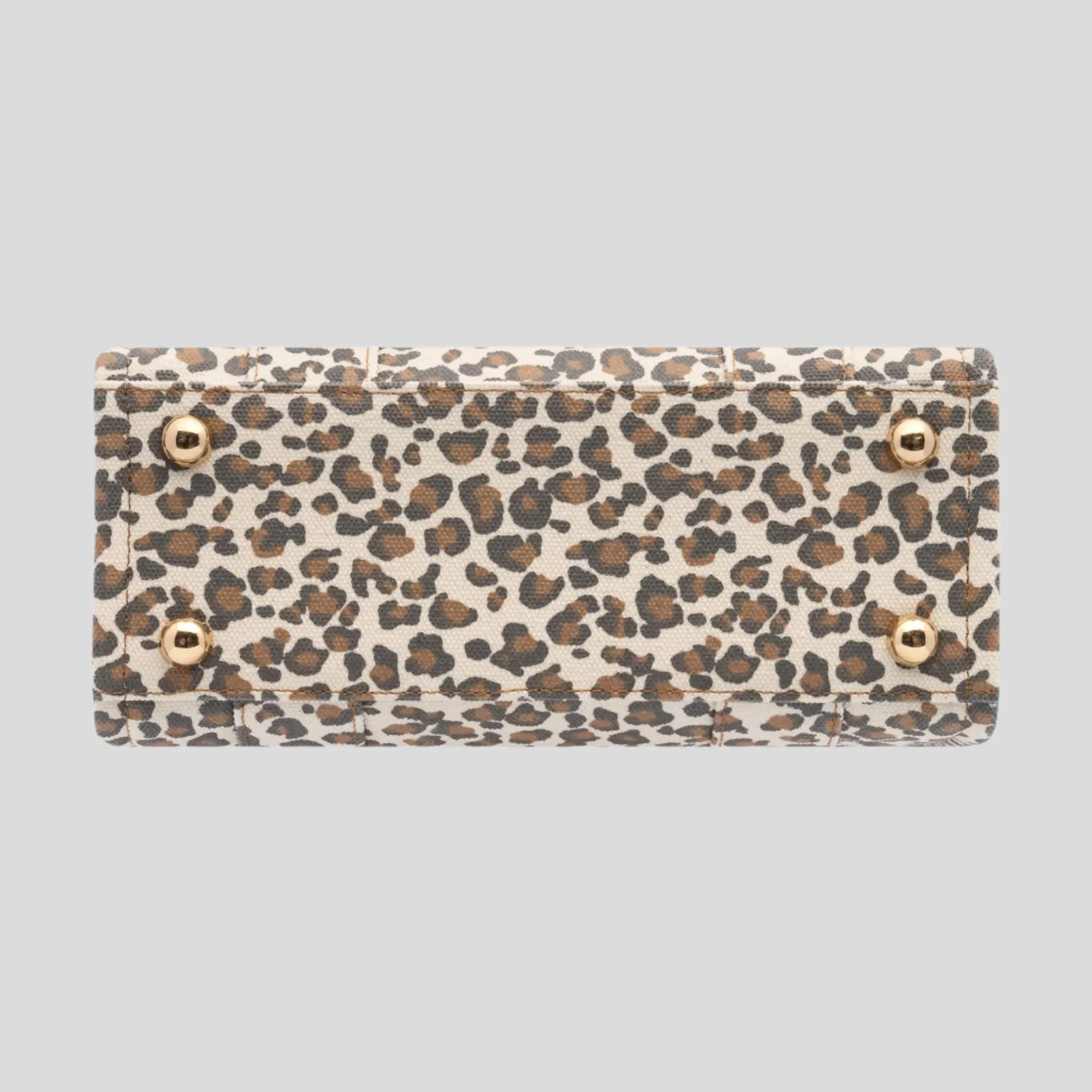 Micro Bon Vivant Structured Tote Bag -- Tan Leopard