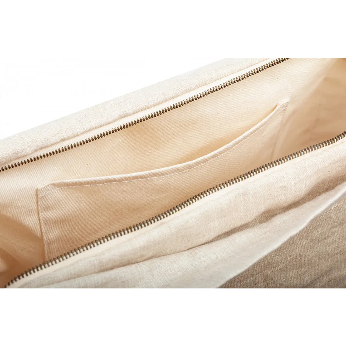 nobodinoz Lin Franais Stroller Bag Greige