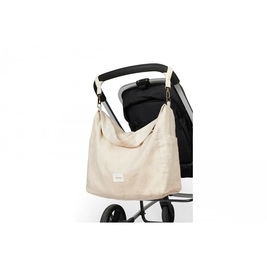 nobodinoz Lin Franais Stroller Bag Greige