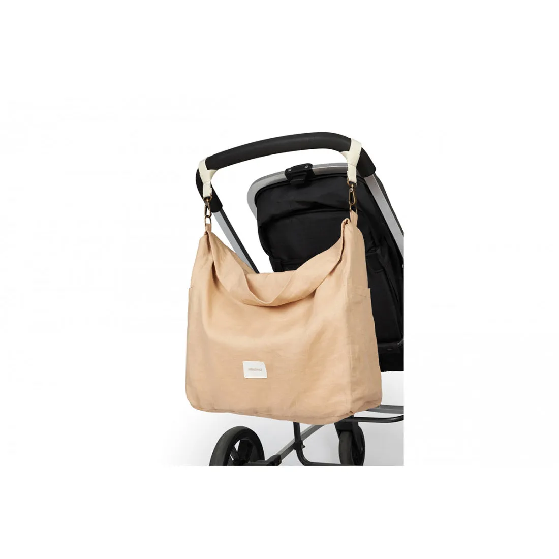 nobodinoz Lin Franais Stroller Bag Sand