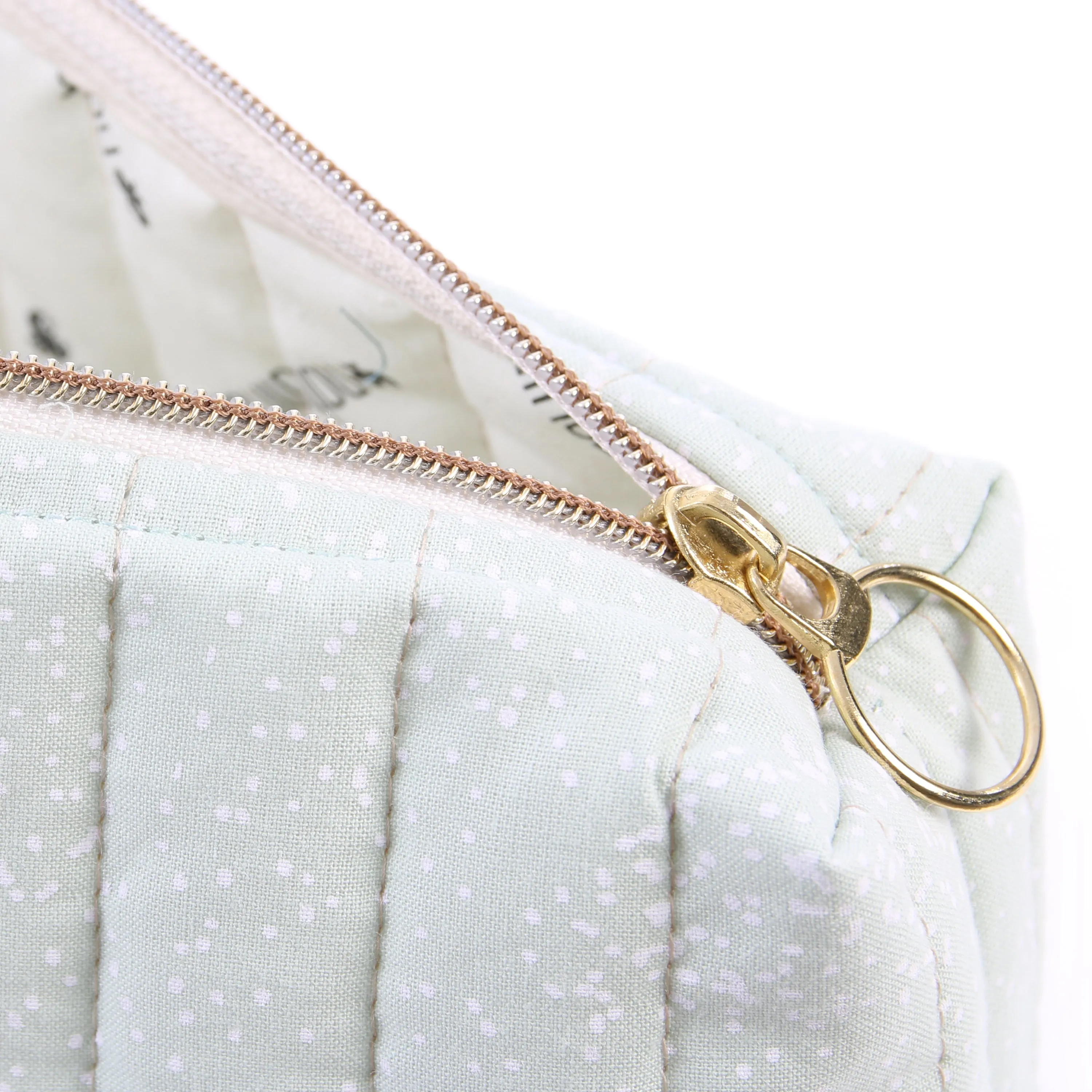 nobodinoz Travel Vanity Case White Bubble/Auqa