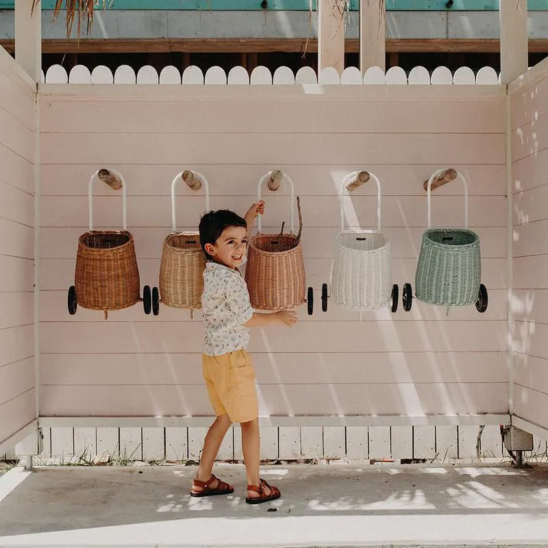 Olli Ella Rattan Shell Bag - Luggy - Natural