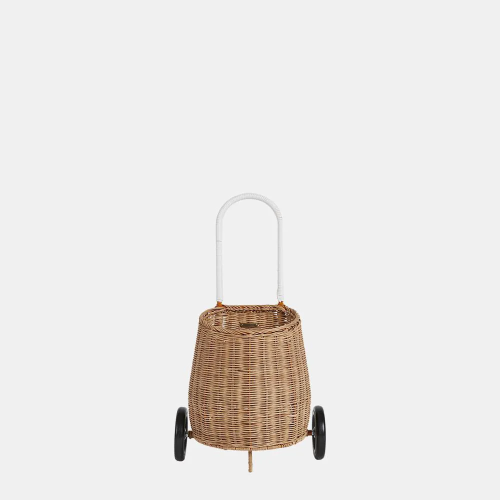 Olli Ella Rattan Shell Bag - Luggy - Natural