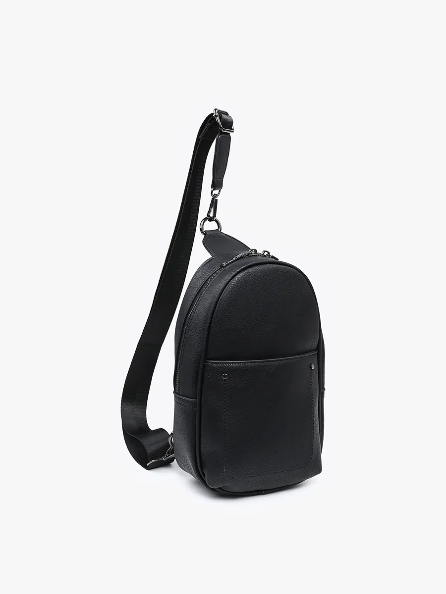 Pamela Vegan Double Zip Sling Bag