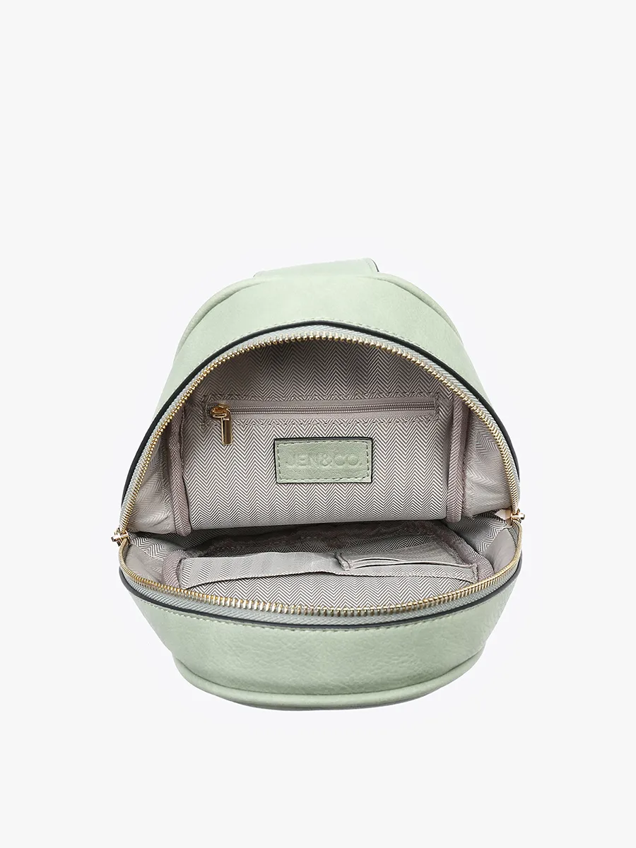 Pamela Vegan Double Zip Sling Bag
