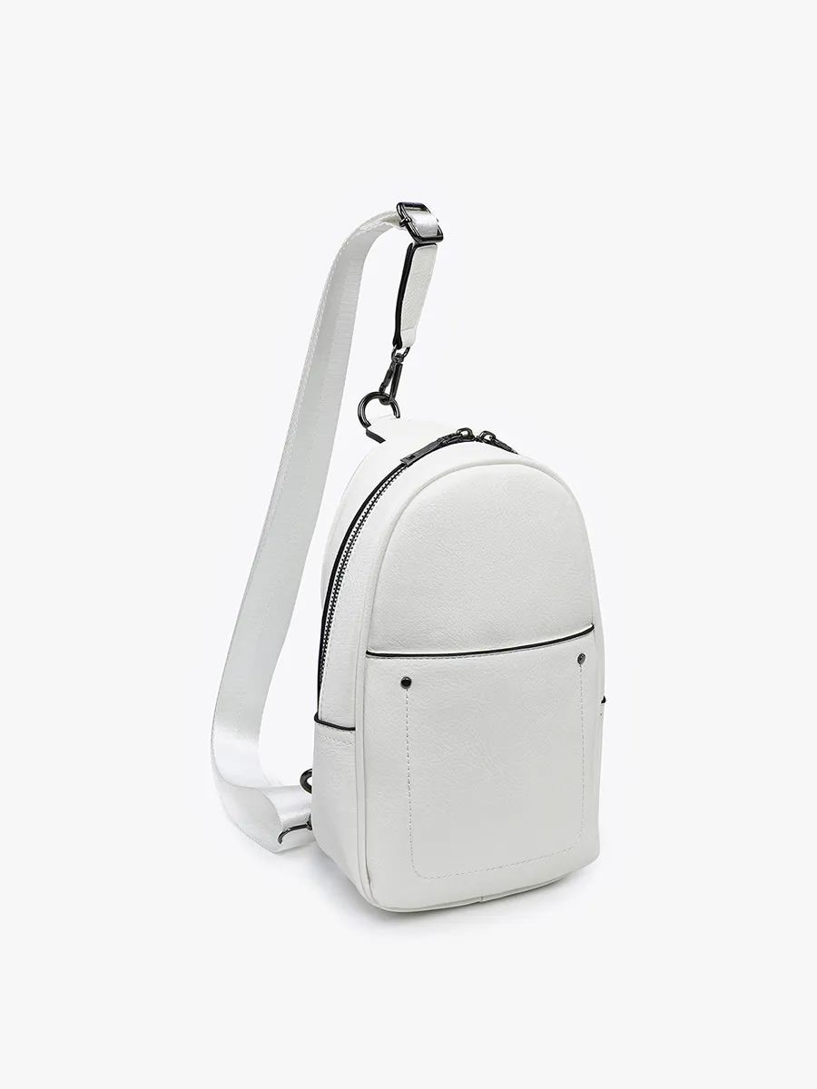 Pamela Vegan Double Zip Sling Bag