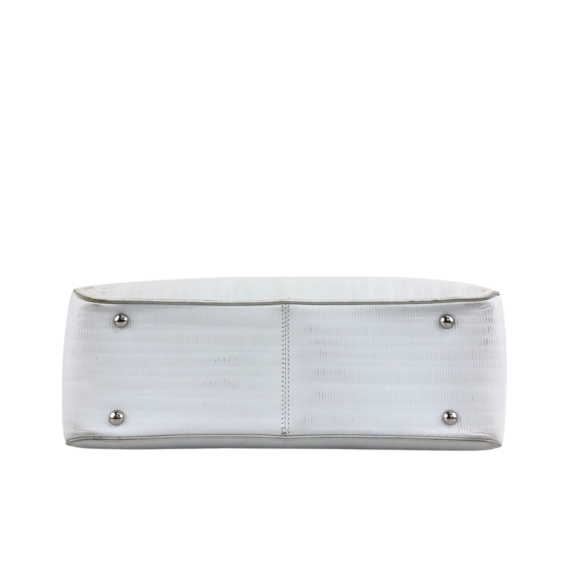 Salvatore Ferragamo Gancini Padlock Shoulder bag White Vintage 7g4vvu