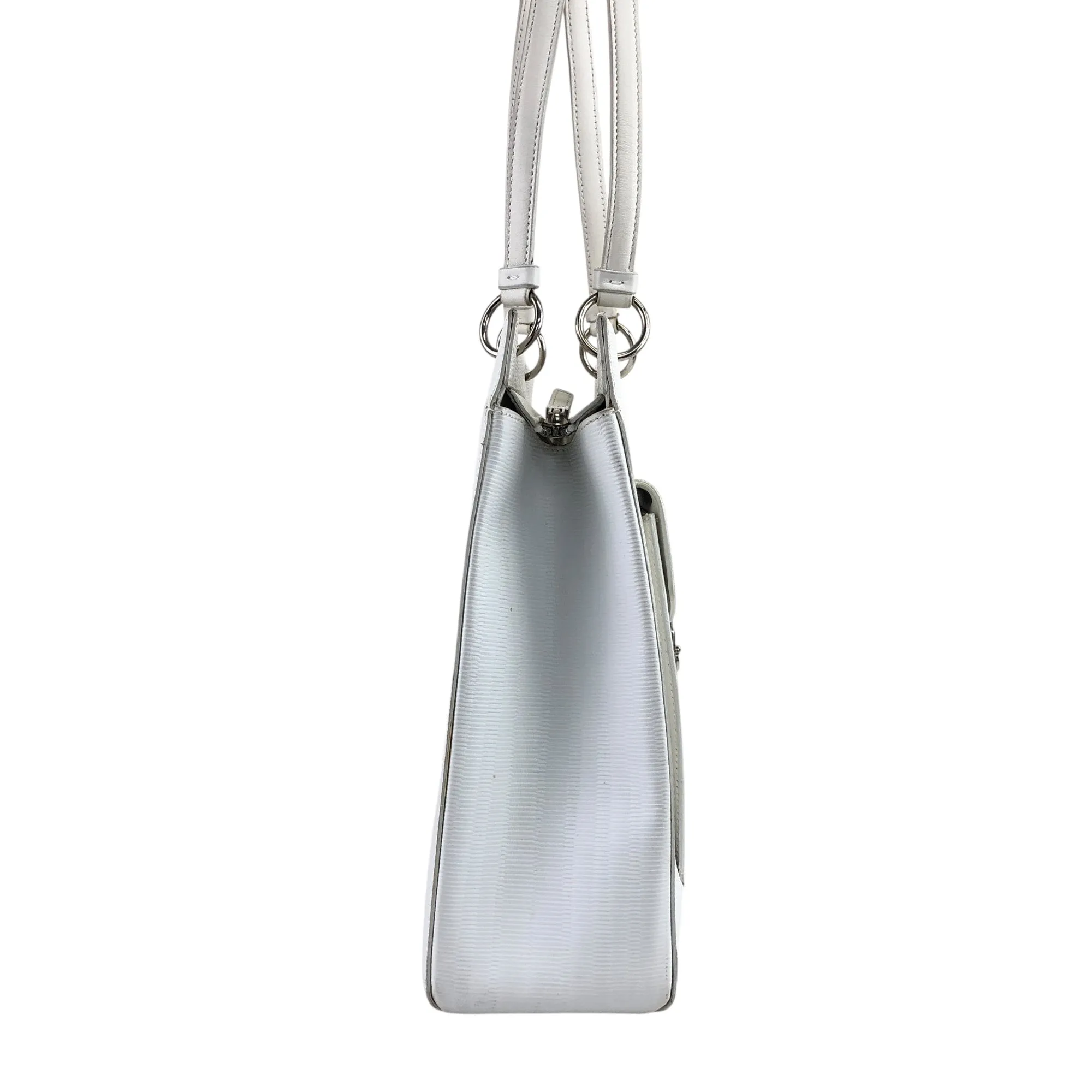 Salvatore Ferragamo Gancini Padlock Shoulder bag White Vintage 7g4vvu