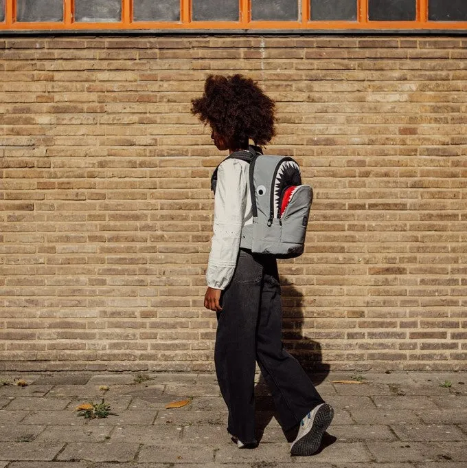 Shark Shape Backpack M Visible grey (reflective)