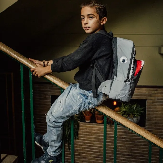 Shark Shape Backpack M Visible grey (reflective)