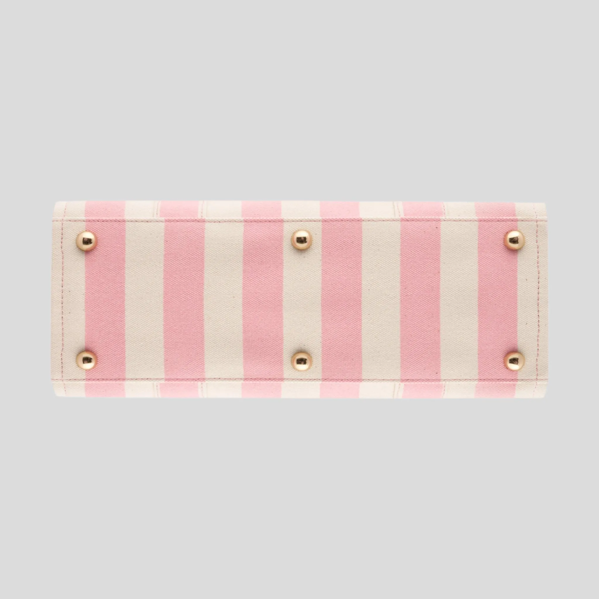 Small Bon Vivant Structured Tote Bag -- Blush Stripe