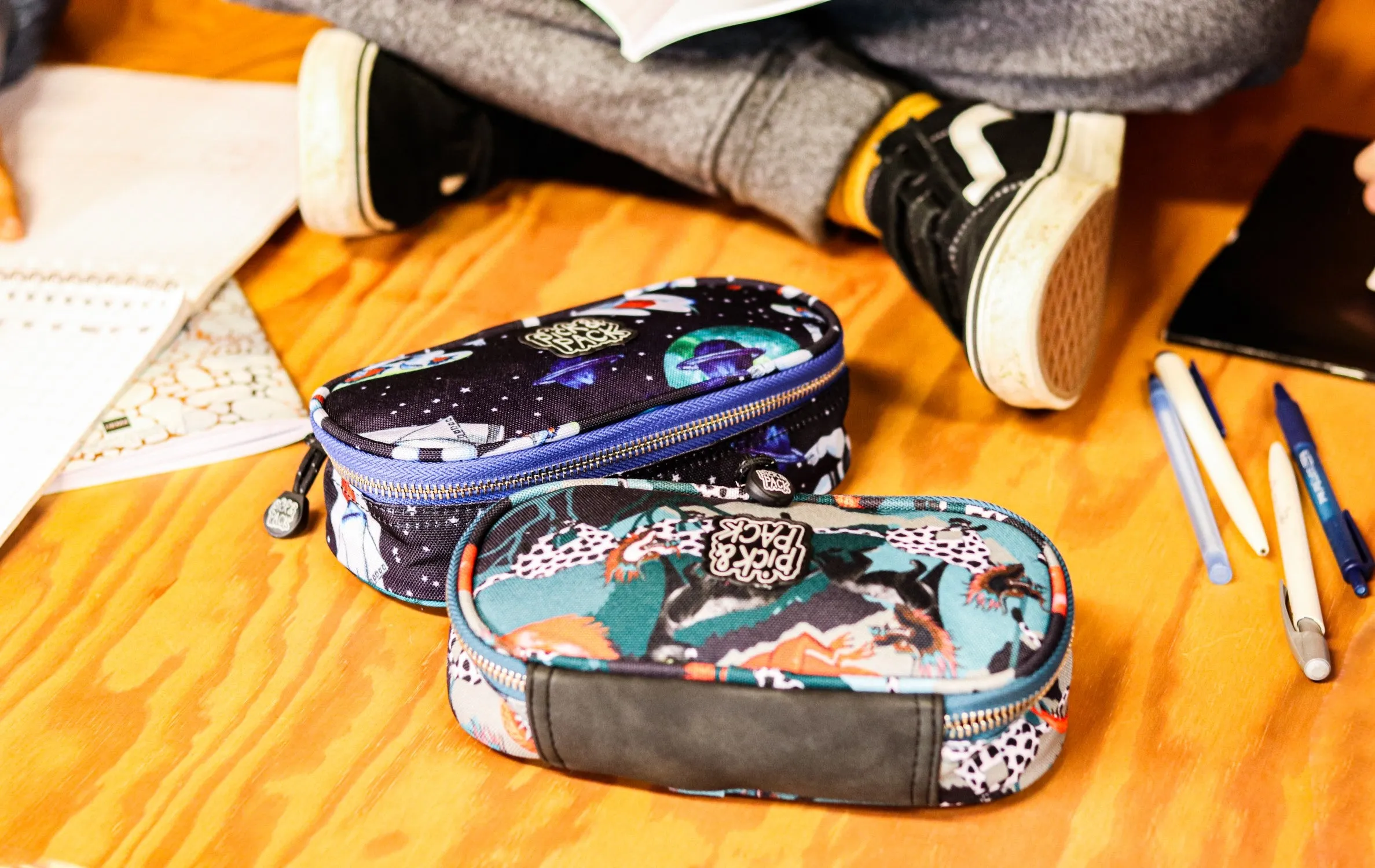 Space Sports Pencil Case Navy