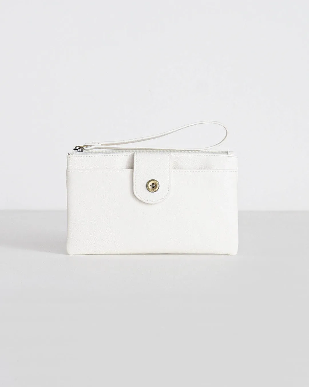 Stevie Wrist Clutch - Ivory