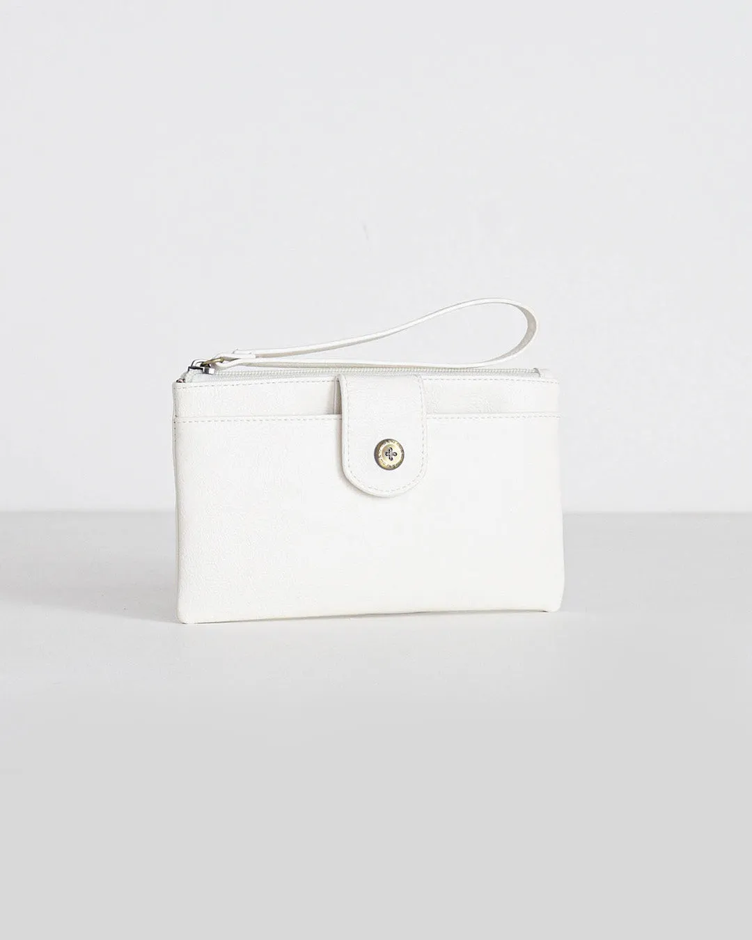Stevie Wrist Clutch - Ivory