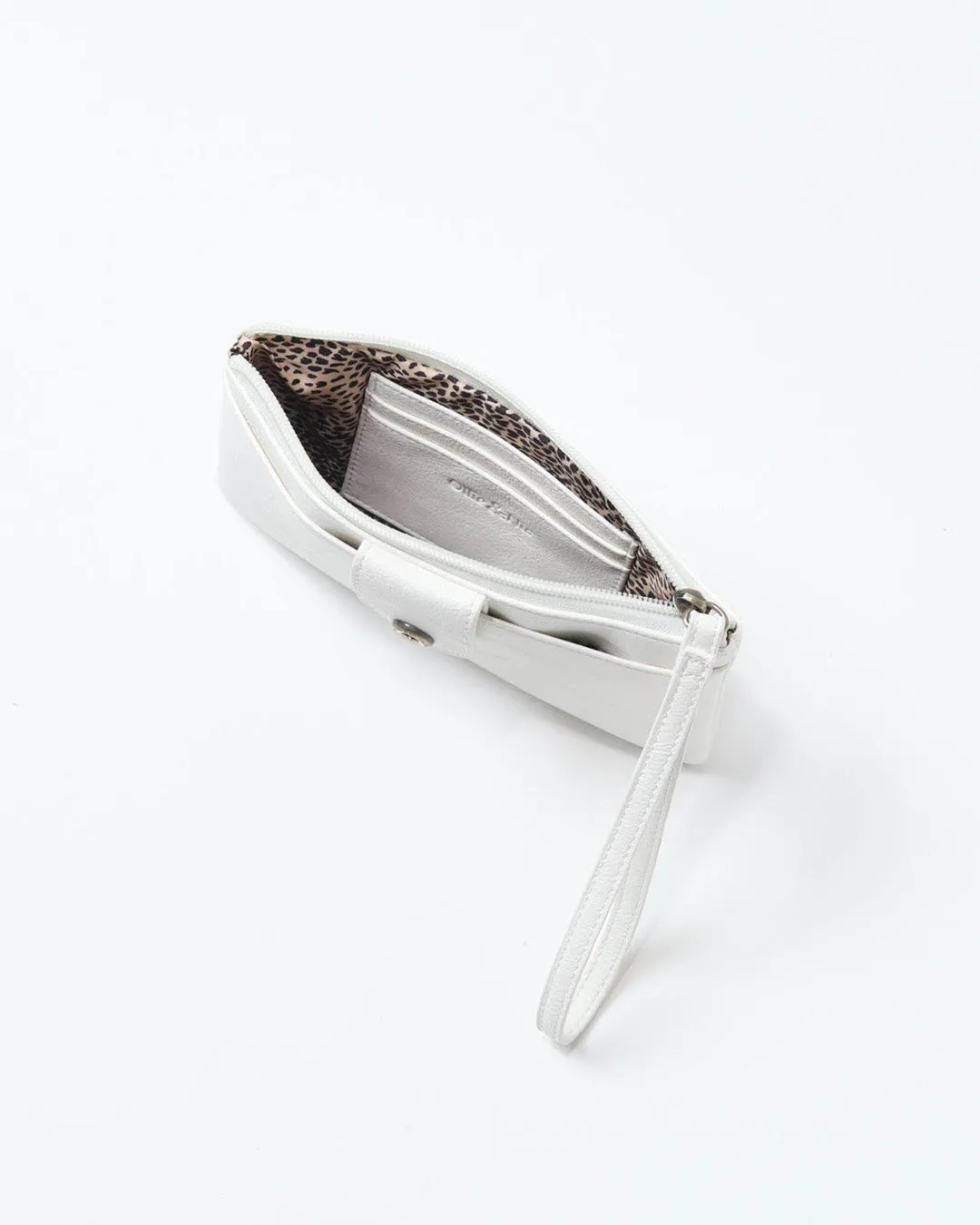 Stevie Wrist Clutch - Ivory