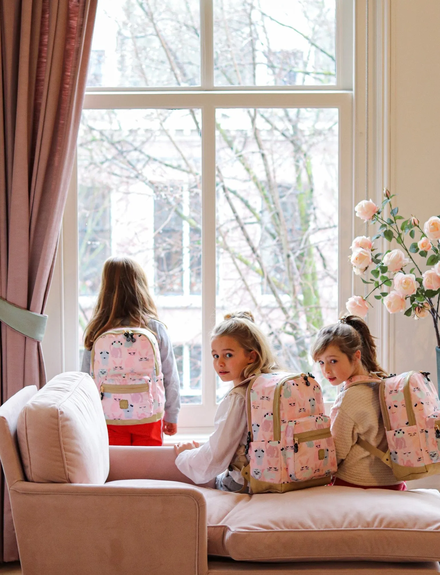 Sweet Animal Backpack L Pink