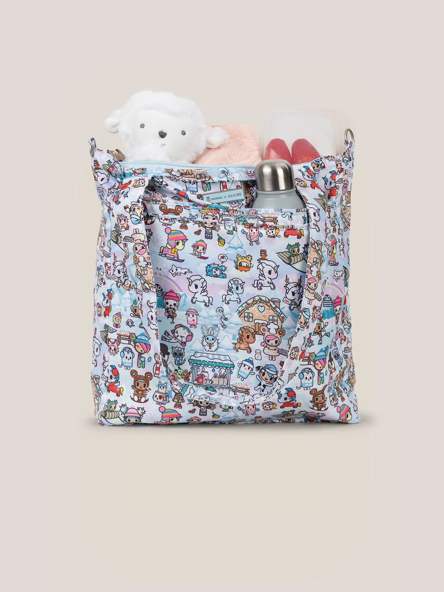 tokidoki Snow Day Be Light Diaper Bag Tote  Ice Blue